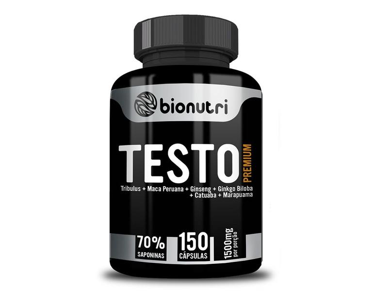 Imagem de Kit 3x Testo Premium 150 Cápsulas Bionutri - Força e Desempenho