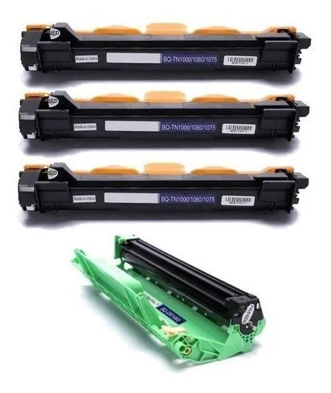 Imagem de Kit 3X Toner + Cartucho Cilindro Para Uso TN 1060 + DR 1060