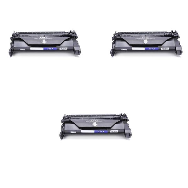 Imagem de Kit 3x Toner Compatível Cf226a 226a M426 M426DW M402 I 3.1K