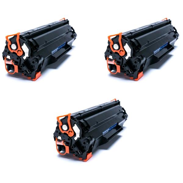 Imagem de Kit 3x Toner Compatível Cf283a 83a M127FN M125 M201 M225 226