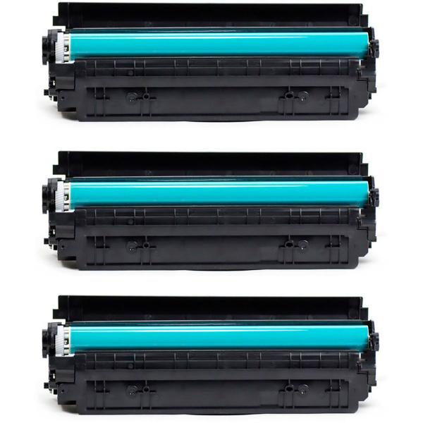 Imagem de Kit 3x Toner Compatível CF283A 83A para M125a M126a M126nw M127 M127fn M127fw M128fn M225 M225dw Preto 1.500 