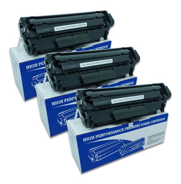 Kit 3x Toner Compatível Q2612a 2612a 12a 1010 1012 1015 1018 - Supreme Quality Imagem de Kit 3x Toner Compatível Q2612a 2612a 12a 1010 1012 1015 1018