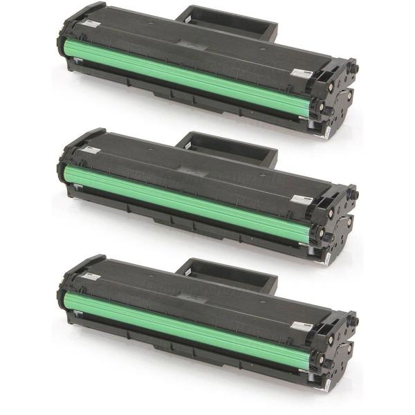 Imagem de Kit 3x Toner MLT-D111S Substituição Para M2070 M2070w M2070fw M2022 M2022w M2020 M2020w Preto 1.000