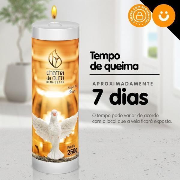 Imagem de Kit 3x Vela De 7 Dias Oração Religiosa Espírito Santo