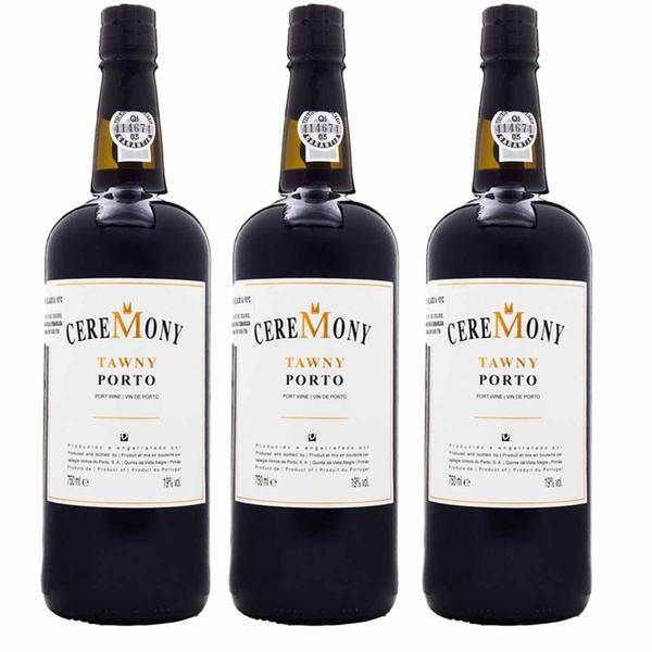 Imagem de Kit 3x Vinho Tinto Português do Porto Ceremony Tawny 750ml