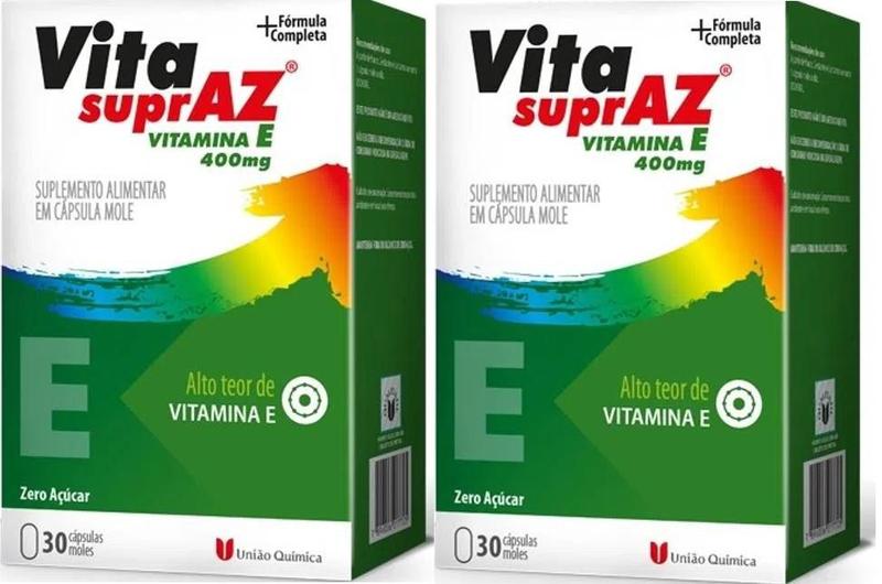 Imagem de Kit 3x Vita SuprAZ Vitamina E 30 Cápsulas - União Química