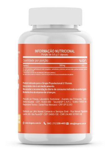 Kit 3x Vitamina C Essential Pure 500mg, 60cáps Biogens Imagem de Kit 3x Vitamina C Essential Pure 500mg, 60cáps Biogens