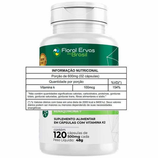 Imagem de Kit 3x Vitamina K2 MK7 - (120 Capsulas cada) - Floral Ervas do Brasil