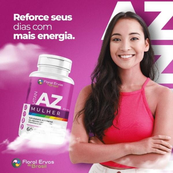 Imagem de Kit 3x Vitan AZ Mulher 60 Cáps - Floral Ervas Brasil