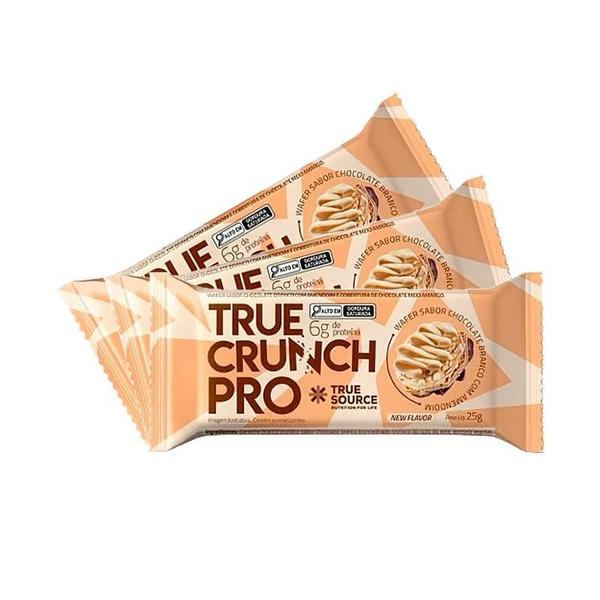 Imagem de Kit 3X: Wafer Proteico True Crunch Pro Chocolate Branco True