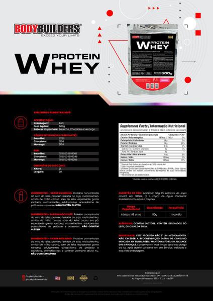 Kit 3x Whey Protein 500g - Bodybuilders Imagem de Kit 3x Whey Protein 500g - Bodybuilders