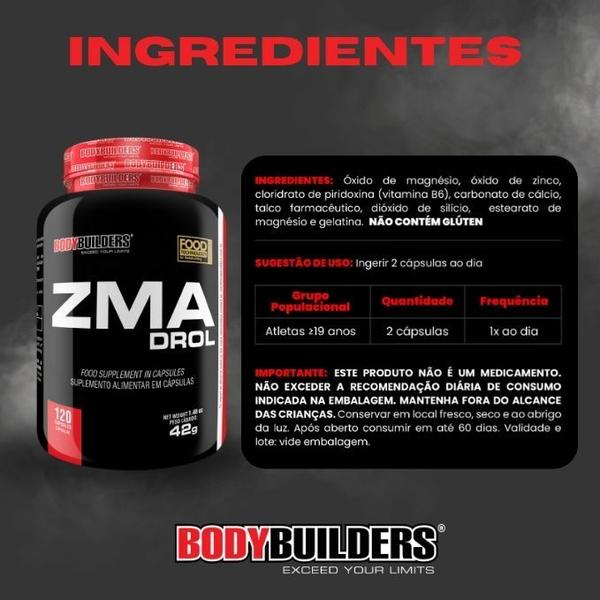 Imagem de Kit 3x Zma-Drol 120 Cápsulas - Bodybuilders