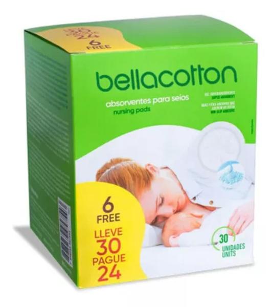 Kit 4 Absorvente P/ Seios Bellacotton C/30 Imagem de Kit 4 Absorvente P/ Seios Bellacotton C/30