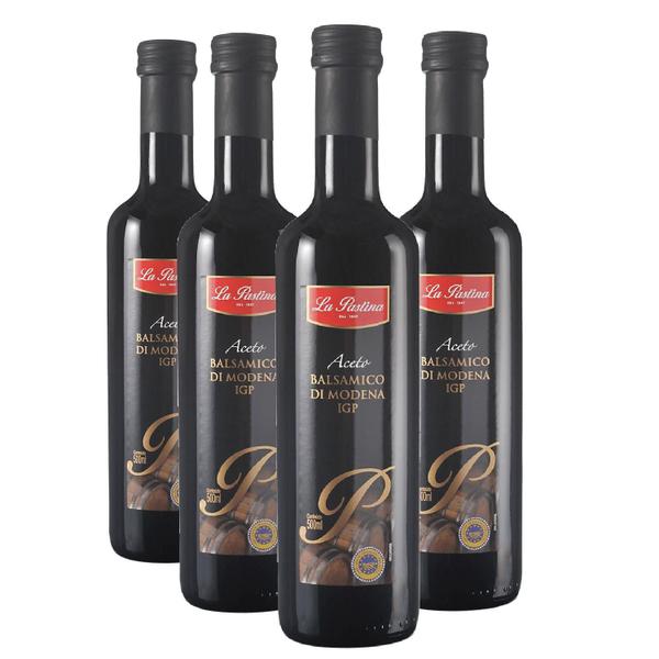 Kit 4 Aceto Balsâmico De Modena La Pastina 500Ml Imagem de Kit 4 Aceto Balsâmico De Modena La Pastina 500Ml
