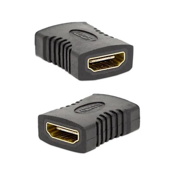 Imagem de Kit 4 Adaptadores HDMI Fêmea X Fêmea  Emenda Extensor It-Blue