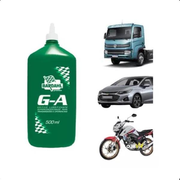 Imagem de Kit 4 Aditivo Bardahl GA 500ml Câmbio Transmissões Diferenciais Redutores Carros Caminhonetes Caminhões Tratores