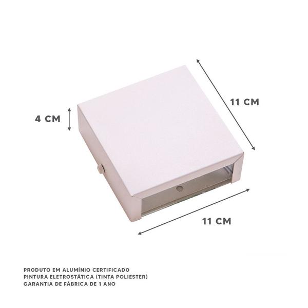 Kit 4 Arandela Ar1110 Interno Externo Aluminio + Lampada Led 5w - IDEALLUME Imagem de Kit 4 Arandela Ar1110 Interno Externo Aluminio + Lampada Led 5w