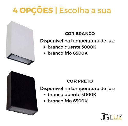 Kit 4 Arandela Blindada Efeito 2 Fachos Duplo Led 4w 3000k - Initial / CTB Imagem de Kit 4 Arandela Blindada Efeito 2 Fachos Duplo Led 4w 3000k