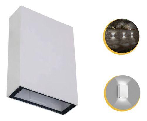 Kit 4 Arandela Blindada Efeito 2 Fachos Duplo Led 4w 3000k - Initial / CTB Imagem de Kit 4 Arandela Blindada Efeito 2 Fachos Duplo Led 4w 3000k