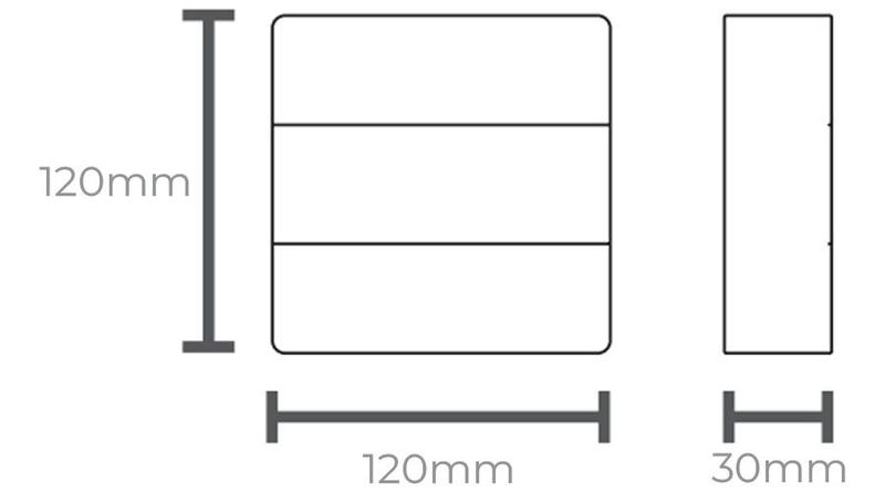 Imagem de Kit 4 Arandela Led Taschibra Bivolt Pilar Preto 6w 3000/6500