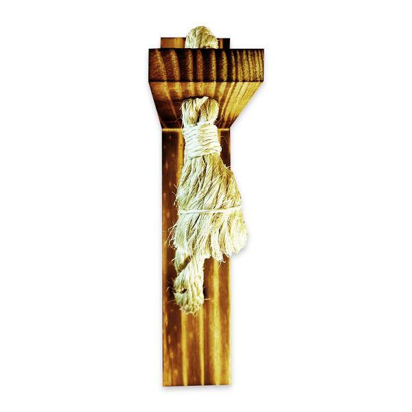 Kit 4 Arandela Luminária Parede Madeira Retrô Rústica Sisal - JKVERAS Imagem de Kit 4 Arandela Luminária Parede Madeira Retrô Rústica Sisal