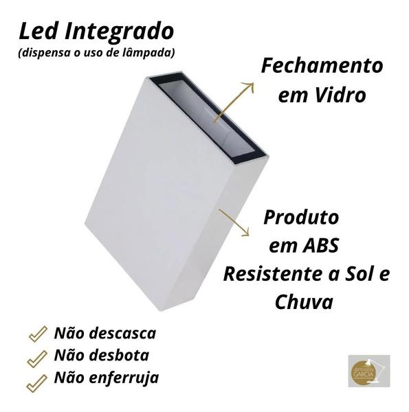 Imagem de Kit 4 Arandelas Double 4W 3000K Branco Bivolt