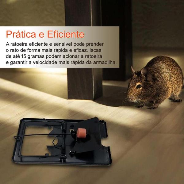 Imagem de Kit 4 armadilhas para praga Mola grande reforçda