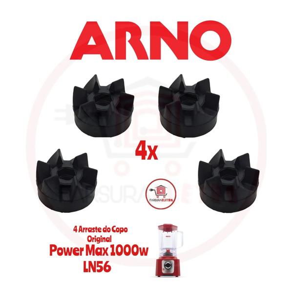 Imagem de Kit 4 Arrastadir do copo Liquidificador Arno Power Max LN56