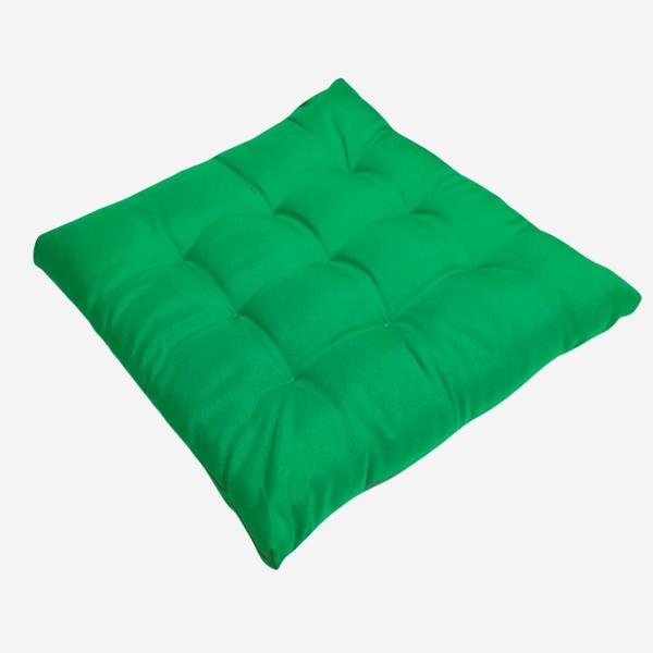 Imagem de Kit 4 Assentos Futton 40x40cm C/Fitas Para Amarrar Diversar Cores Futon Para Cadeiras Banquetas Almofadas 