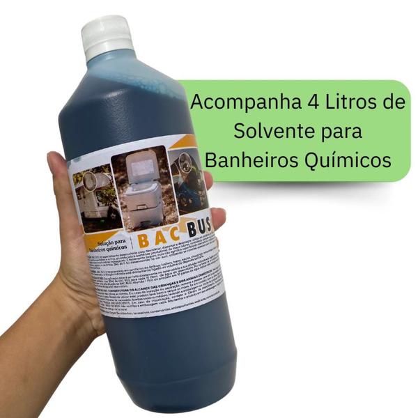 Imagem de Kit 4 Bac Bus para Banheiro Sanitario Camping 1 Litro Cada  Nautika 