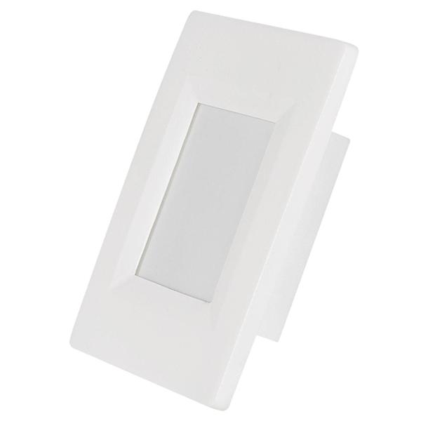 Imagem de Kit 4 Balizador Parede Escada Led 2w 4x2 Branco Quente 3000k