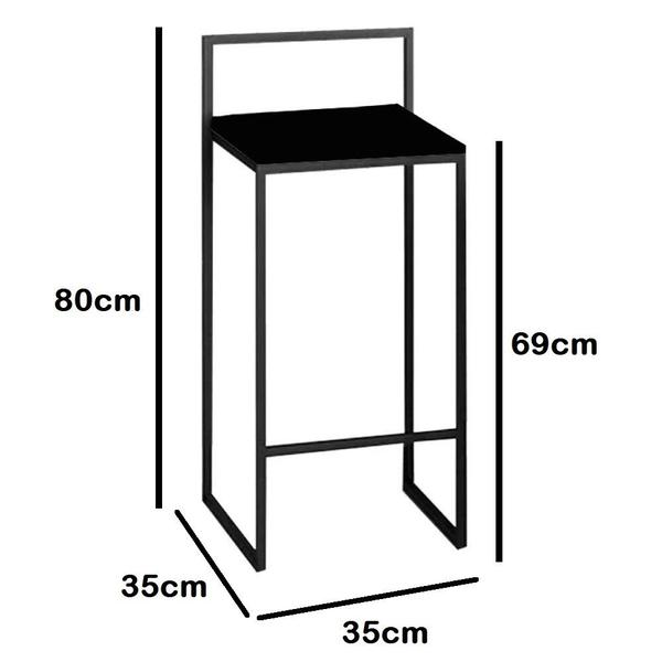 Imagem de Kit 4 Banquetas Lino + 1 Mesa Bancada Aparador Mavie 150cm Industrial Ferro Cinza 100% MDF Demolição - Ahazzo Móveis