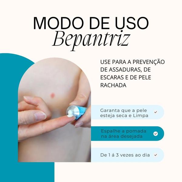 Imagem de Kit 4 Bepantriz Pomada Dermatológica Com 30g - Cimed