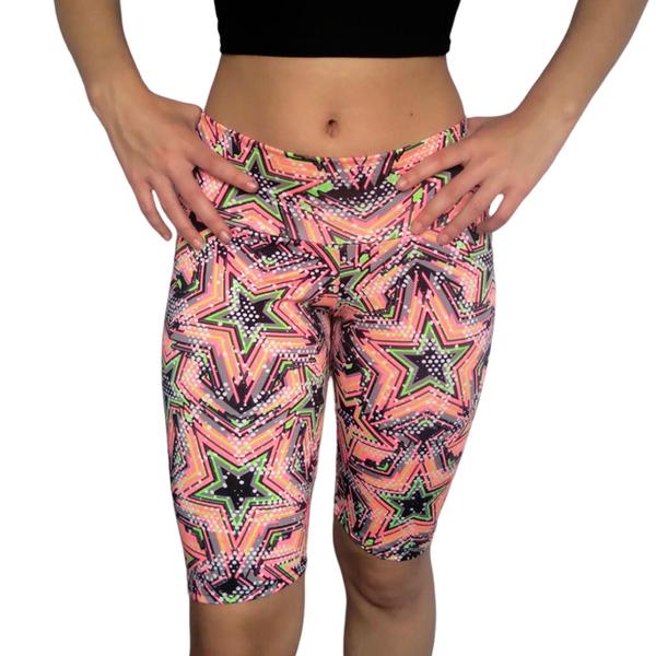 Imagem de Kit 4 Bermudas Femininas Justas Cós Estampas Sortidas Suplex Pp ao Plus Size