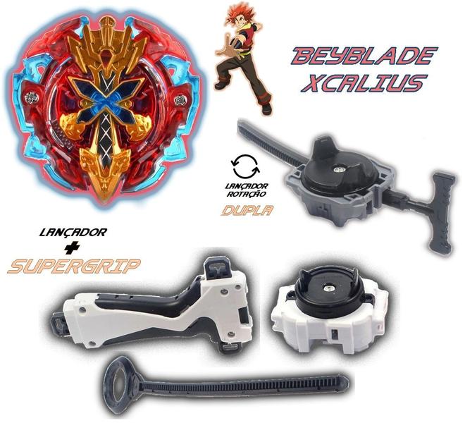 Imagem de Kit 4 Beyblade Burst + 5 Lançadores + Maleta Beyblade