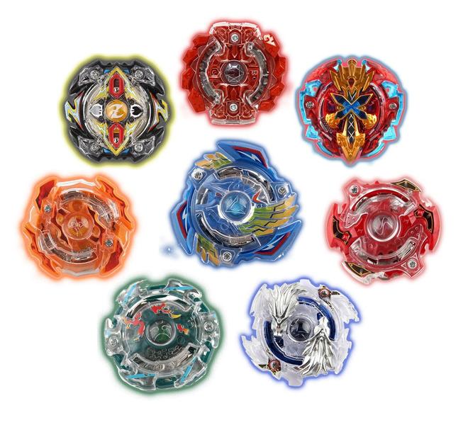 Imagem de Kit 4 Beyblade Burst + 5 Lançadores + Maleta Beyblade