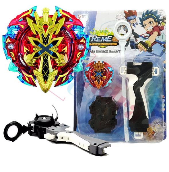 Imagem de Kit 4 Beyblade Burst C/lançador Rantaro, Daigo, Shu E Outros