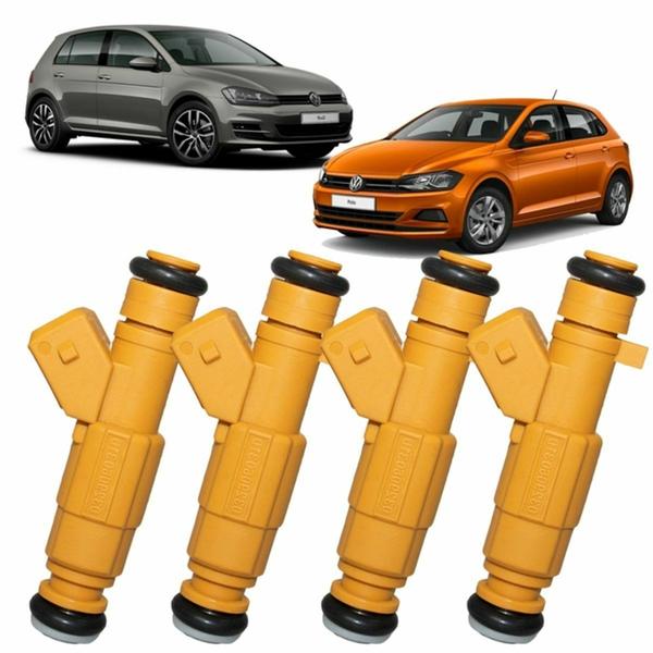 Imagem de Kit 4 Bicos Injetores Vw Golf Polo 1.6 2002 2003 2004 2005 0280156096