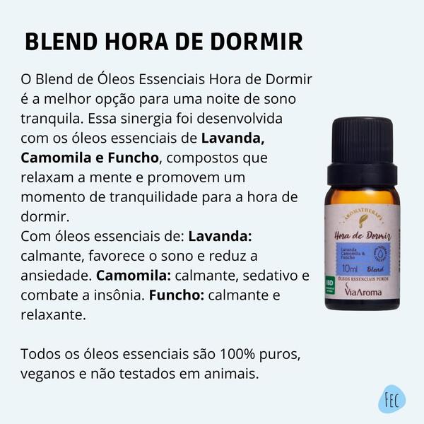 Imagem de Kit 4 Blend de Óleos Essenciais Hora de Dormir 10ml Via Aroma - Sinergia