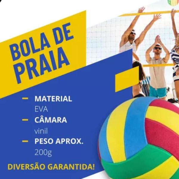 Imagem de Kit 4 Bola Volei Quadra Praia Tamanho Padrao Eva Brinquedos