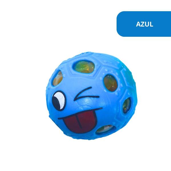 Imagem de Kit 4 Bolinhas Emoji para Apertar Squishy Relaxante Brinquedo Anti Stress