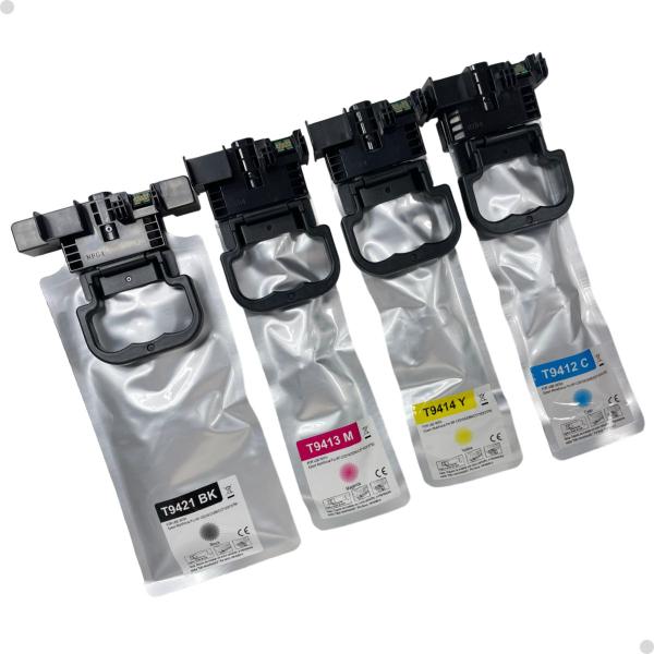 Imagem de Kit 4 Bolsa De Tinta Compatível Wfc5790 Wf-c5210 Bk C M Y