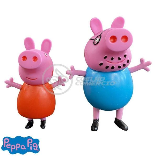 Imagem de Kit 4 Bonecos Familia Peppa Pig