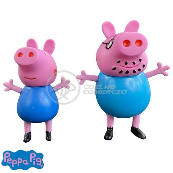 Imagem de Kit 4 Bonecos Familia Peppa Pig