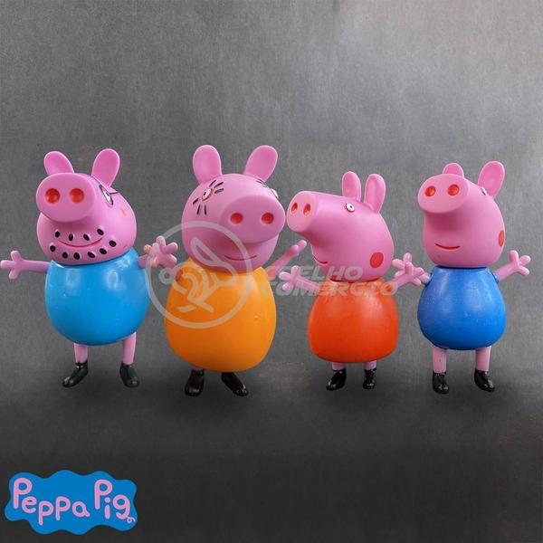 Imagem de Kit 4 Bonecos Familia Peppa Pig