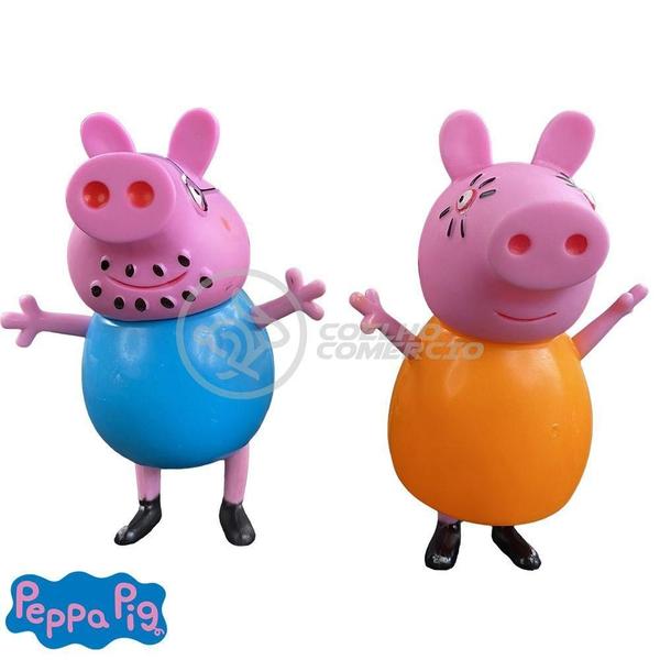 Imagem de Kit 4 Bonecos Familia Peppa Pig