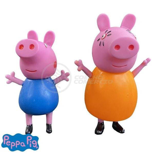 Imagem de Kit 4 Bonecos Familia Peppa Pig