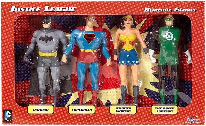 その他 NJ Croce Justice League Action Figure Box Set Kit 4 Bonecos Liga da Justiça Articulados Set - NJ Croce - Boneco