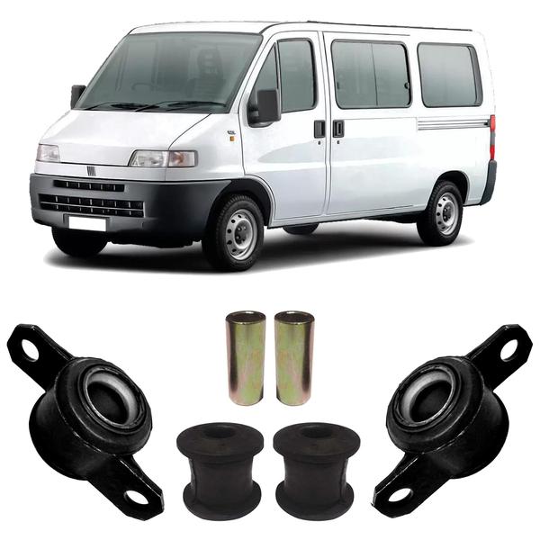 Imagem de Kit 4 Borracha Suspensão Dianteira Ducato 2003 2004 2005