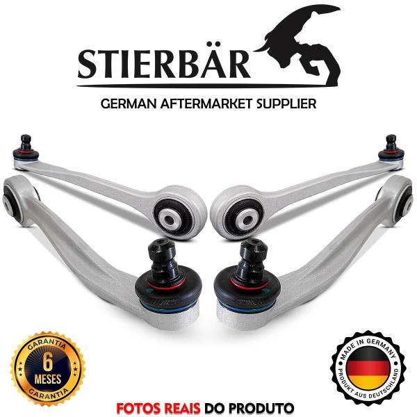 Imagem de Kit 4 Braço Controle Barra Oscilante Superior Suspensão Dianteira Audi S5 2009 2010 2011 2012 2013 2014 2015